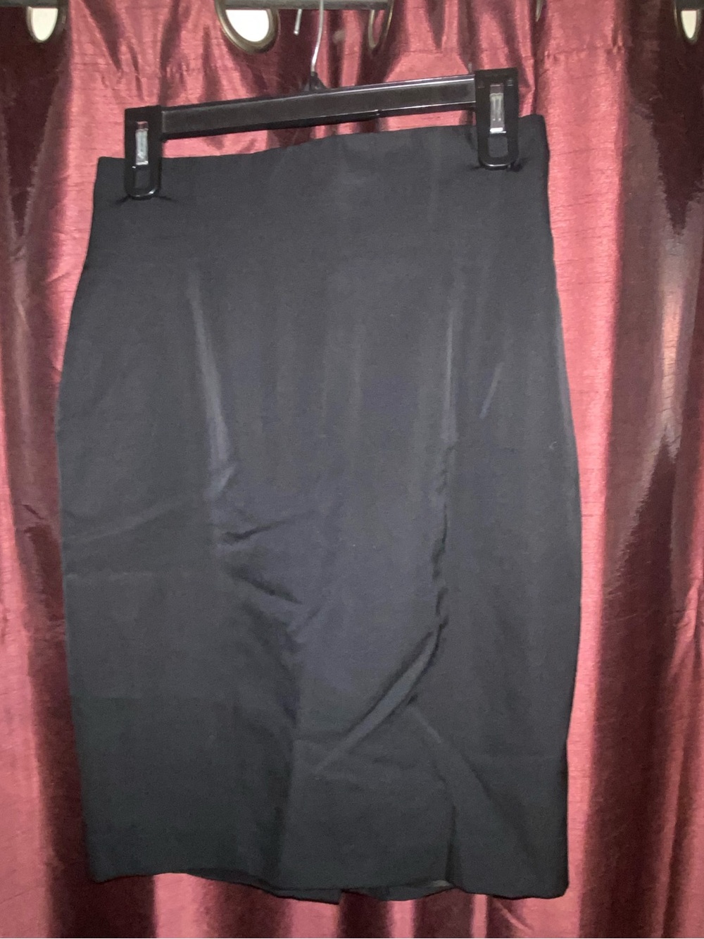 Vintage Tahari Black Wool High Waist Skirt Size 0
